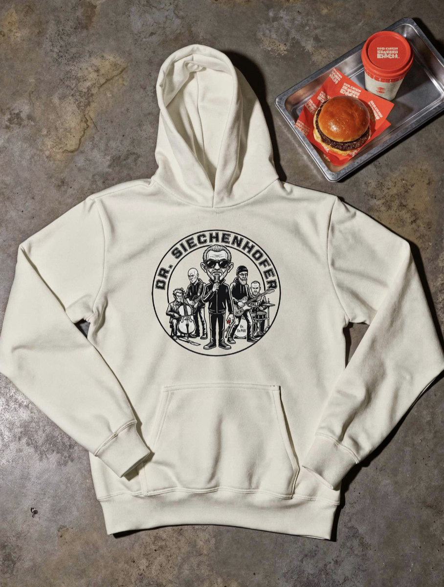 Detailansicht des Dr. Siechenhofer Hoodies